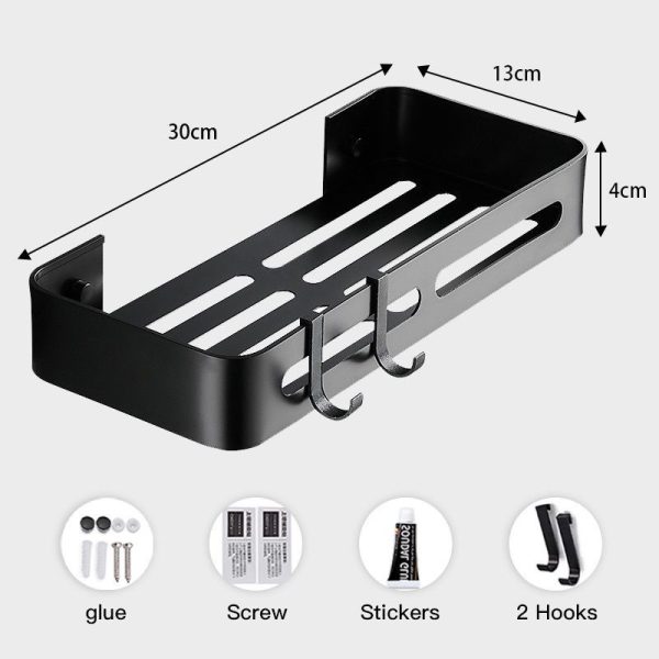 Aluminum Bathroom Shelf Rack 2