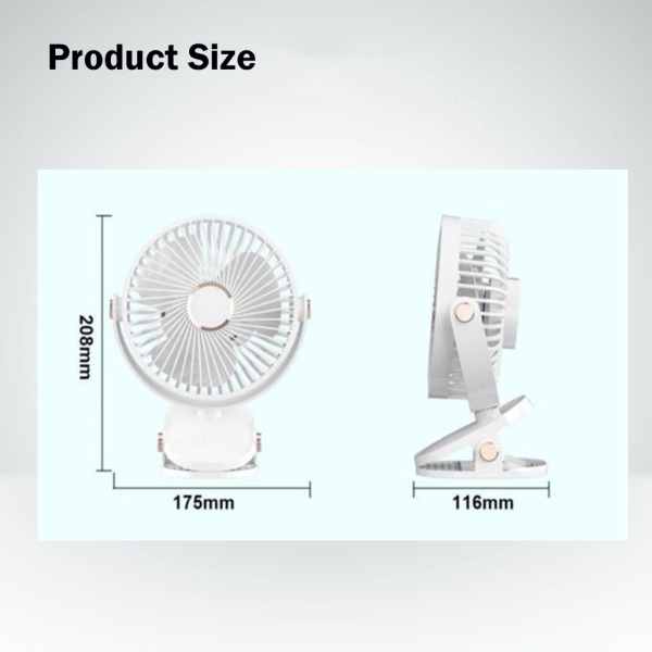 F50 Mini Clip Fan 5 Speed 1